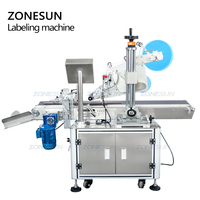 ZONESUN Xl-T833 Horizontal Pliant Boîte en Carton Anti-Sabotage Adhésif Autocollant D'emballage De Cachetage Automatique Coin Machine à Étiquettes