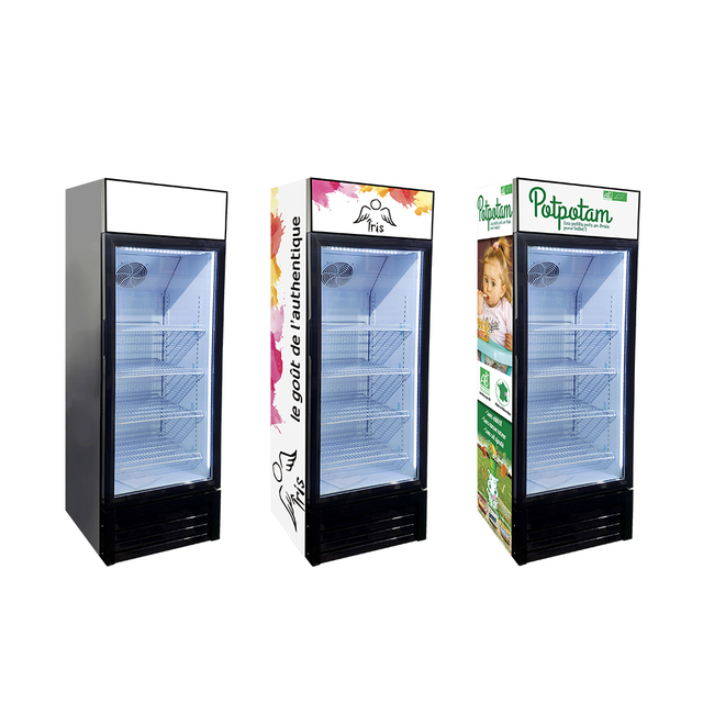 MEISDA Supermarket 190L Upright Display Cooler with Glass Door Electricity Powered Adjustable Shelves