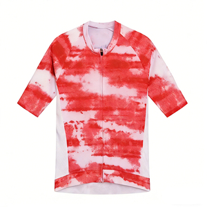 เสื้อจักรยานแขนสั้นน้ำหนักเบา ปรับแต่งได้ ยืดได้สี่ทิศทาง แห้งเร็ว สีสันสดใส สำหรับกีฬาปั่นจักรยานบนถนน แข่งขันกลางแจ้ง - Product Image 3