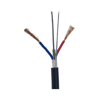 Câble hybride GYTA-4B1 + 2*2.5mm fils de cuivre composite photoélectrique OPLC câble à fibre optique blindé