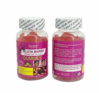 Gummies Strong Gluta Berry Premium, blanchiment de la peau, stimulant immunitaire, ingrédients entièrement biologiques, éliminateur de taches brunes, complément anti-acné