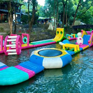 Parque Acuático Flotante <span class=keywords><strong>Inflable</strong></span> Personalizable para Deportes Acuáticos Comerciales al Aire Libre, Tobogán <span class=keywords><strong>Inflable</strong></span>, <span class=keywords><strong>Castillo</strong></span> Hinchable para Niños - Product Image 3