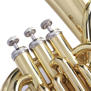Usine OEM professionnel or laque Bb clé 3 pistons valves marchant baryton corne <span class=keywords><strong>instrument</strong></span> de musique - Product Image 4