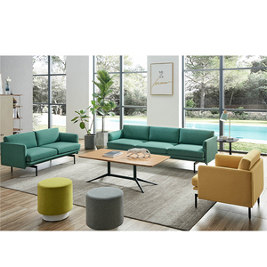 Ensemble de canapés en cuir moderne, meubles de luxe, canapé royal en cuir - Product Image 4