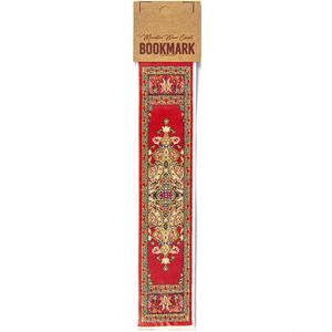 Marcapáginas Tejido Turco con Diseño de Alfombra Miniatura Roja, Hecho en Turquía - Product Image 1