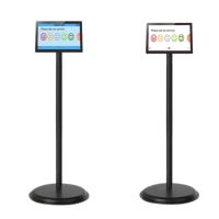Écran tactile debout au sol Satisfaction Dispositif Bouton Multi-langue Français Espagnol Commentaires des clients Kiosque