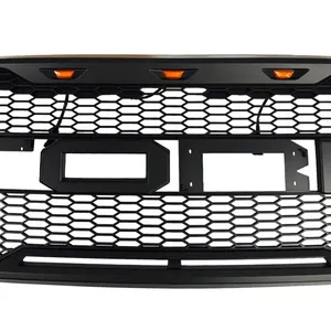 Grilles de pare-chocs avant de voiture Plug & Play pour F-150 2009-2014 Style Cache inférieur en maille Accessoires de tuning automobile - Product Image 6