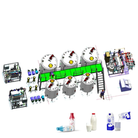 Ligne de traitement du lait UHT pour la production de lait pasteurisé, de lait frais et de lait à longue durée de conservation
