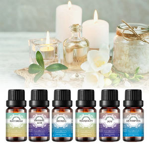 6 pièces/ensemble huile essentielle coffret cadeau huile de Massage à Diffusion d'aromathérapie naturelle pour le sommeil humeur soulagement du Stress <span class=keywords><strong>spa</strong></span> de qualité thérapeutique - Product Image 1