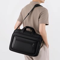 Sac à main pour homme en nylon de grande capacité, sac à main pour ordinateur portable, sac bandoulière, sac de voyage extensible