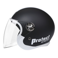 Casque Demi-Face Moto Rétro Unisexe Très Vendu avec Longue Visière Transparente Haute Définition, Couleur Personnalisable, Matériau ABS