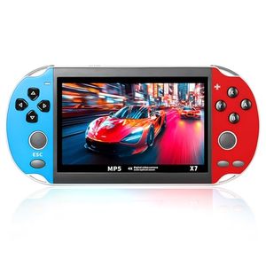 Consola de juegos portátil de 7 pulgadas con pantalla HD, reproductor de juegos retro, 10000 juegos integrados, dispositivo de juego portátil multissistema - Product Image 1