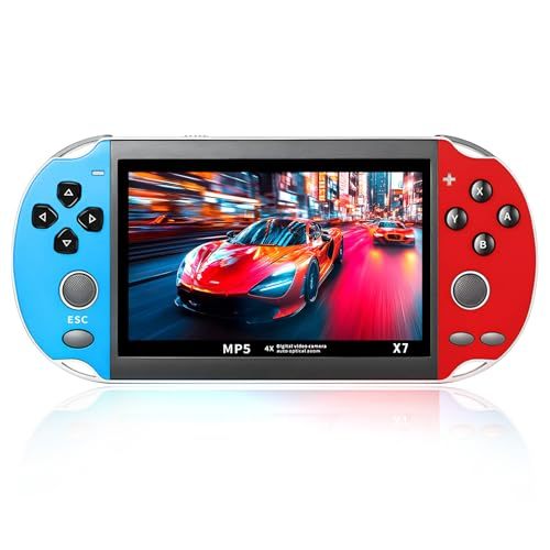 For X9S 7 Inch Handheld Game Console HD Screen Retro Game Player Built-In 10000 Games Multi-System Portable Wi-Fi Gaming