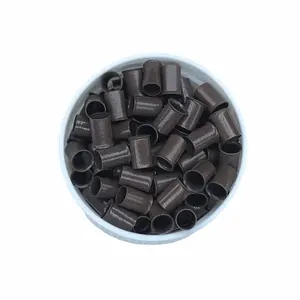 Grosir 4.0x6.0mm 500pcs Cincin Pipa Tembaga Panjang Model Euro <span class=keywords><strong>Lock</strong></span> Flared untuk Ekstensi Rambut Manusia - Product Image 4