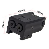 Mini viseur laser rouge et vert réglable pour la chasse, combo de localisation, faisceau laser tactique violet