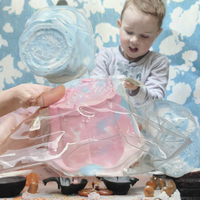 Jouet sensoriel anti-stress en forme de pudding de rose coloré, sac cadeau, 14 ans et plus, unisexe