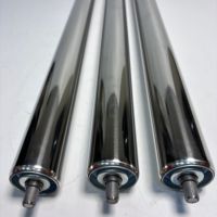 Rouleau de convoyeur motorisé en acier inoxydable galvanisé sur mesure, accessoires de rouleaux de convoyeur à bande pour ligne d'assemblage