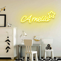 Enseignes néon LED murales personnalisées en acrylique « Joyeux Anniversaire » Rebow pour la décoration de chambres, maisons, mariages et fêtes