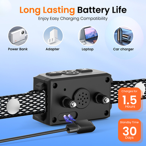 Dispositivo de entrenamiento de perros ultrasónico con pantalla LCD a Color de nuevo diseño, <span class=keywords><strong>Collar</strong></span> sin ladridos, vibración, descarga eléctrica, seguro, <span class=keywords><strong>Collar</strong></span> antiladridos - Product Image 4