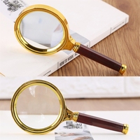 70/80/90/100mm Handheld 10X Magnifier Magnifying Glass Loupe Reading Jewelry Elderly Microscope Portable Eye