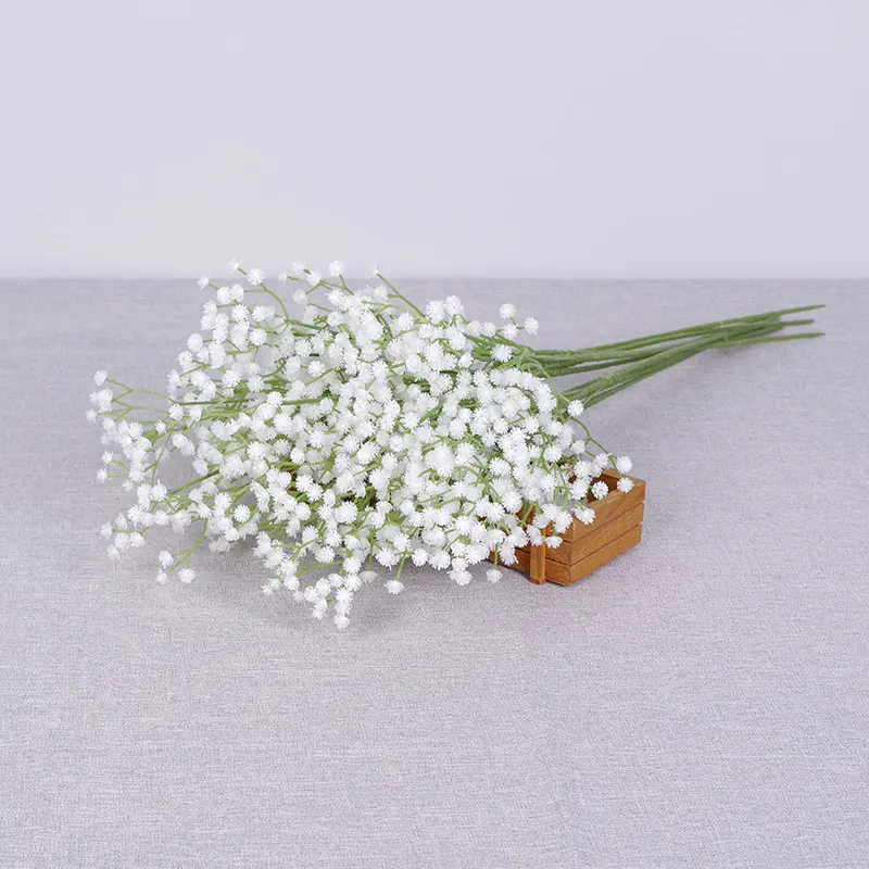 JAD çok renkli gerçek görünümlü yapay plastik Mini Gypsophila çiçekler yapay Byby bebeğin nefes çiçek düğün