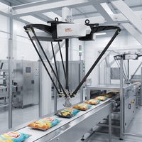 Robot parallèle Delta à grande vitesse et bon prix pour la préhension et le placement dans l'industrie alimentaire