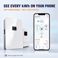 Système d'énergie solaire hors réseau 8 kW, kit de stockage solaire monocristallin, batterie murale, alimentation complète pour grande maison