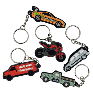 Xe mô hình Keychain <span class=keywords><strong>PVC</strong></span> Keychain tùy chỉnh thực hiện xe hình dạng cao su Keychain 2D mềm <span class=keywords><strong>PVC</strong></span> Móc chìa khóa - Product Image 1