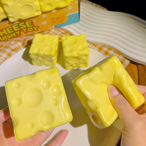 Juguete de queso gigante transparente de PU, suave y divertido, sin expansión, juguetes antiestrés, recuerdos para fiestas - Product Image 1
