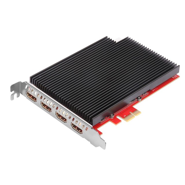 TBS6304X PCIe Card Digital 4K 30FPS 4 CHs Input Hardware Encoding H.264/H.265 HD Live Udp Rtmp Streaming Video for IP Encoder