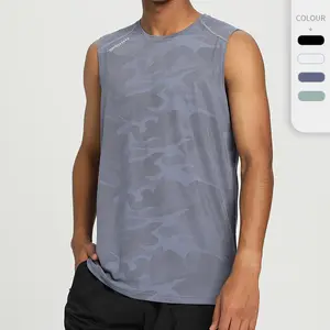 4XL Athletic Men's Breathable Performance Sleeveless Muscle T-Shirt Quick Dry Workout Tank Tops Fitness Gym Vest Active Wear