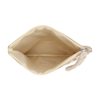 Sac cadeau en toile recyclable en gros, design d'accessoires de voyage, trousse de toilette en toile avec fermeture éclair, sac à maquillage en toile, logo personnalisé