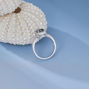 Nhà Sản Xuất Của 1CT Vvs Moissanite Tùy Chỉnh Vòng Rắn Sliver 925 Sterling Nhẫn Engagement Trang Sức Có Thể Điều Chỉnh Vòng Cho Phụ Nữ - Product Image 4