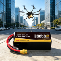 Batterie LiPo Pouch pour drone 450Wh/kg, 30000 36000 40000mAh, semi-solide, 6S 8S 12S 14S pour drone agricole et UAV VTOL