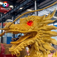 Modèle de dragon animatronique artificiel de dragon de style chinois de simulation grandeur nature Offre Spéciale pour l'exposition