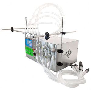 Máquina de Llenado Semiautomática con Bomba Magnética de 6 Boquillas para Bebidas Alcohólicas, Jugos, Agua Mineral, Brillo Labial, Laca para el Cabello y Salsas - Product Image 5