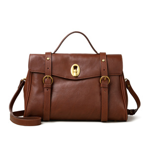 Bolsos cruzados de diseñador de moda, bolsos de hombro de cuero genuino de alta calidad, bolsos de mano casuales para mujer - Product Image 1