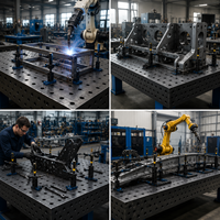 Table de soudage 3D en fonte nitridée certifiée CE, haute précision, modulaire et flexible pour les marchés de l'Union européenne