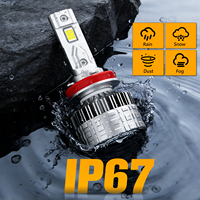 Fabricant de phares LED pour voitures T2 170W Ampoule haute puissance 12V 24V Double tube en cuivre CSP 4070 6500K Canbus H4 H7 H11 9012