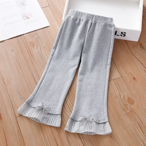 <span class=keywords><strong>Leggings</strong></span> Estivi in Cotone Sottile per Bambine, con Elastico in Vita e Rivestimento in PU, Pantaloni Lunghi Eleganti per Primavera e Autunno - Product Image 6