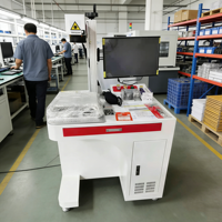 Marqueur laser volant à grande vitesse de petite taille avec axe rotatif |   Laser à fibre 30W pour gravure de précision