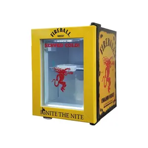 Vente en gros Comptoir de congélateur à crème glacée 21 <span class=keywords><strong>litres</strong></span> Sans givre <span class=keywords><strong>Porte</strong></span> en verre verrouillable Refroidisseur de boissons mini réfrigérateur - Product Image 5