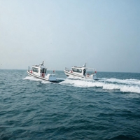 Bateau de patrouille maritime rapide en aluminium Grandsea de 25 pieds, bateau de patrouille gonflable à vendre
