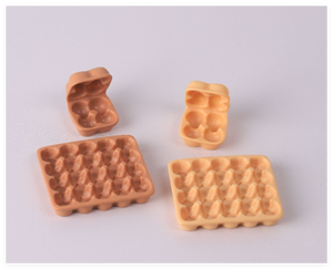 Venta al por mayor a granel: Kit de cocina de juegos de comida en miniatura para casa de muñecas, miniatura de comida kawaii, bandeja de resina vacía para niños, caja de cartón para huevos de gallina - Product Image 3