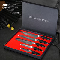 Ensemble de couteaux de cuisine japonais avec logo personnalisé GRATUIT, couteau de chef en acier inoxydable Damas à motif laser, couteau à steak, couteau Santoku, couteau utilitaire, couteau à fruits