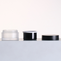 Bocaux en plastique givré pour animaux de compagnie avec couvercle blanc, 5g, 15g, 30g, 50g, service personnalisé