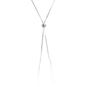 Женское колье с геометрическим треугольником, FY-PL160 925 стерлингового серебра, регулируемое длинное ожерелье с кисточками, роскошная ниша - Product Image 5