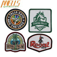 Écusson Tissé Thermocollant Personnalisé Logo de Marque Université Moto, Application DIY, Appliques Non-Tissées pour Vêtements, Patch Chapeau, Badge d'Équipe