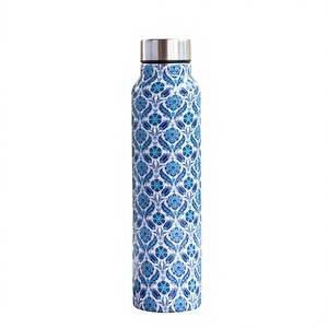 Stainless Steel Water Bottle Leak Proof BPA Free Reusable Drinking Bottle for School Office Home Gym <b>Travel</b> <b>Fridge</b> Friendly - Product Image 1