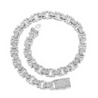 Sophisticated fake iced chains of the 